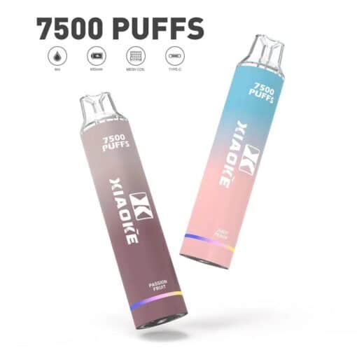 XIAOKE 7500 PUFFS 梟客棄式抛電子烟 一次性霧化桿 炫酷跑馬燈 - 图片 6