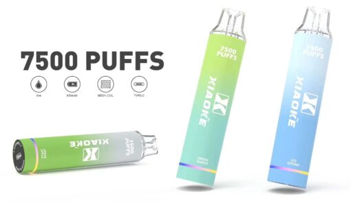 XIAOKE 7500 PUFFS 梟客棄式抛電子烟 一次性霧化桿 炫酷跑馬燈 - 图片 7