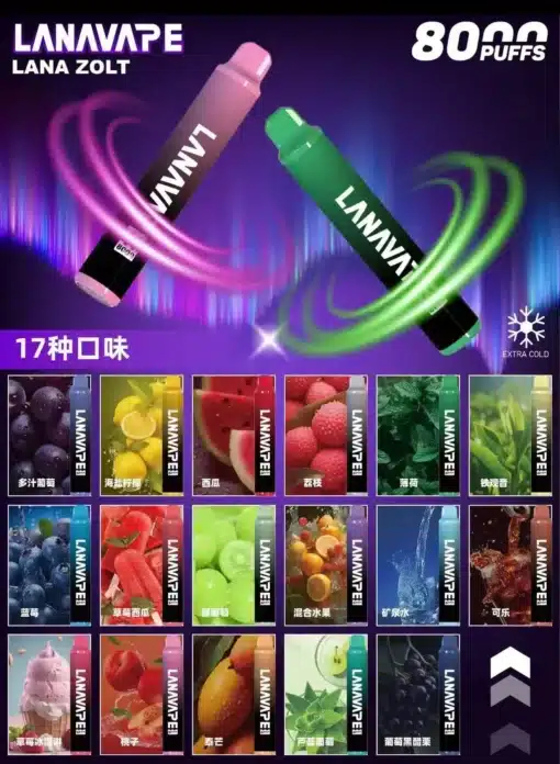 LANA 8000 PUFFS 拋棄式一次性電子煙