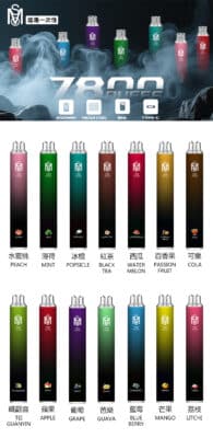 Mso 7800 Puffs 拋棄式電子煙 爅嘶7800口一次性電子煙 新品上市